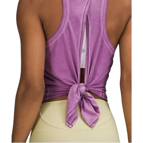 Lululemon All Tied Up tank. Size 10. New with tags. - Picture 6 of 6